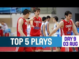 Top 5 plays – 03 August – 2014 U18 European Championship