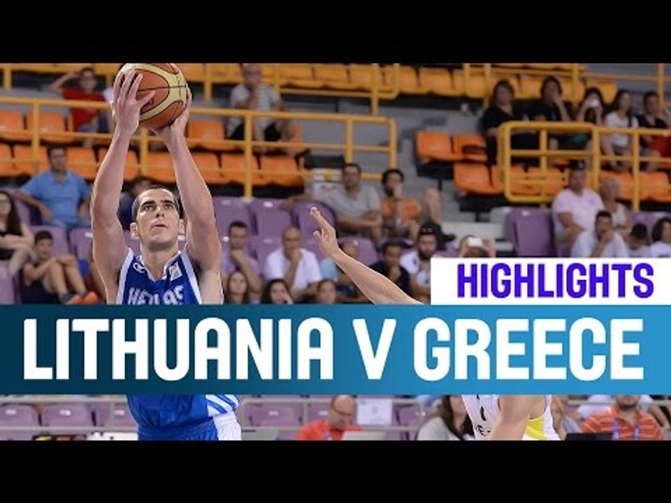 Lithuania v Greece- Highlights -- 5th Place Game -2014 U20 European Championship