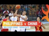 Philippines v China - Highlights 3rd Place Game - 2014 FIBA Asia Cup