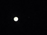 Jupiter videoed through an Orion Skyquest XT8 Dobsonian Reflector telescope.
