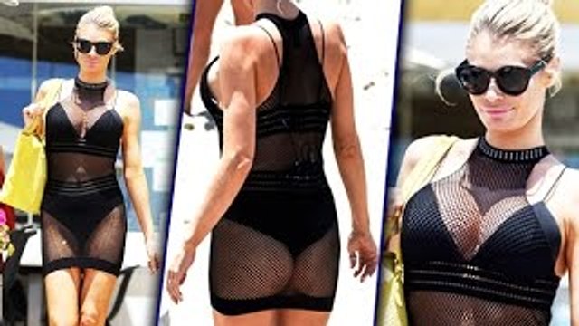 Chloe Sims Flaunts Her BOOBS - ASS in Fishnet Mini Dress - The Hollywood
