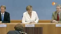 Bundeskanzlerin Angela Merkel vor der Bundespressekonferenz