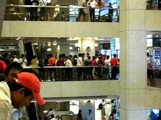 Burmese Workers in Peninsular Plaza
