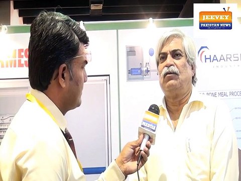 Mr. Ateeq M. Mustafa (Chief Executive AgfaTech) talked with Waheed Jang of Jeevey Pakistan in LDFA Expo 2015 at Karachi.