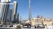 A bright two bedroom apartment with views of the Boulevard fountain   Burj Khalifa from the balcony. - mlsae.com