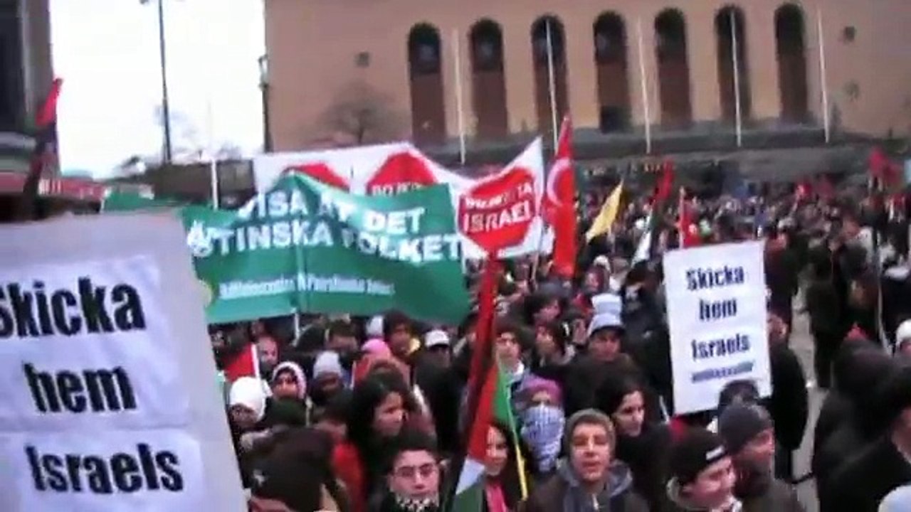 Demonstration-Sweden-gothenburg-2009-01-17 (2/2)  السويد- مظاهرة