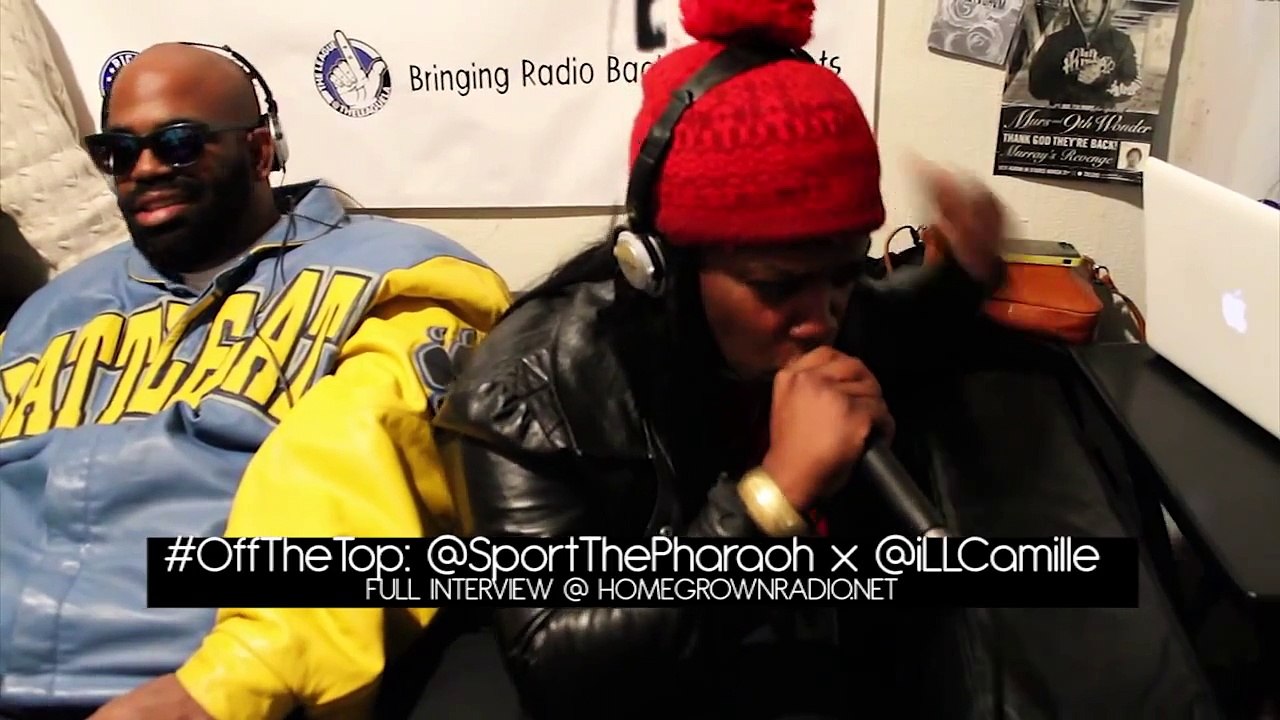 iLL Camille & Jansport J "iLLustrated" Freestyle @ Home Grown Radio "Live" with DJ Hed, 01-03-2013