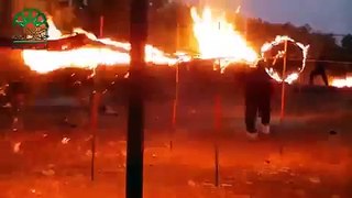 Jihadis got talent! Isis terrorists jump through flaming hoops in their latest bizarre recruitment