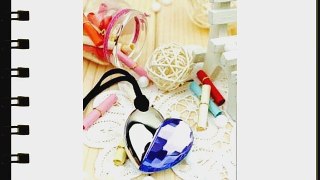 KOOTION Shiny Crystal Heart Shape USB Flash Drive with Necklace (64GB blue)