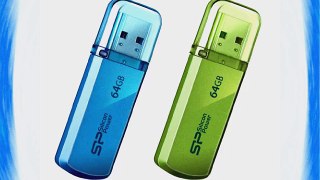 Silicon Power Helios 101 64GB USB 2.0 Flash Drive Ocean Blue (SP064GBUF2101V1B)