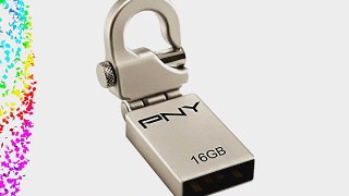 PNY 16GB Micro Hook Attache USB Flash Drive (P-FDI16G/APPHK-GES3)