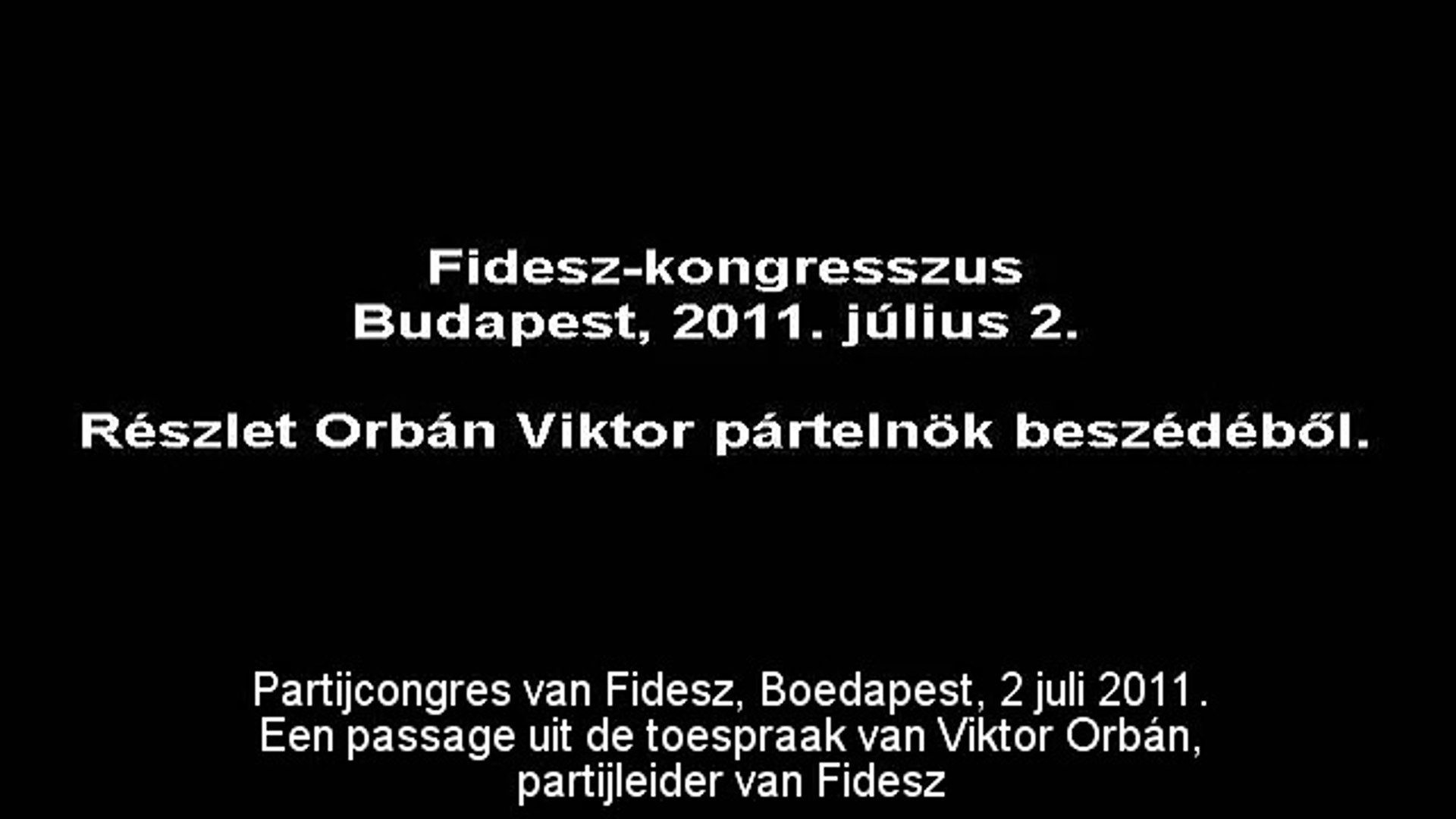 Viktor Orbán, een echte Europeaan