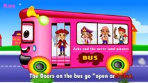 Wheels On The Bus - Jake And The Never Land Pirates Cartoon - Children Nursery Rhymes Songs