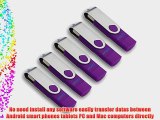 Litop? 5pcs 16GB OTG Swivel Double Plugs USB Flash Drive for Android Smart Phone Samsung Galaxy