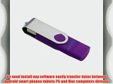 Litop? 64GB Silver Color and Perple OTG Swivel Double Plugs USB Flash Drive for Android Smart