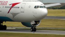 Austrian Airlines Boeing 777-200ER Reg: OE-LPB Takeoff Vienna International Airport LOWW /  VIE
