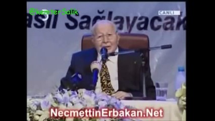 Erbakan AKP'ye oy vererek cehenneme bilet almayın!
