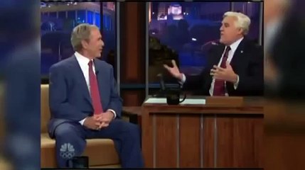 GEORGE W  BUSH and JAY LENO   JOKE About LIFE After Being PRESIDENT of the U S