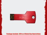 10PCS 4GB 4G USB Flash Drive Metal Key Design USB Flash Drive Metal Key Shaped Memory Stick