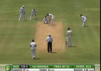 Bishoo Magic Ball (Bishoo bowled this magic ball to dismiss Brad Haddin)