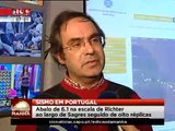 Sismo de magnitude 6,1 sentido em Portugal Continental @ SIC Notícias 2009