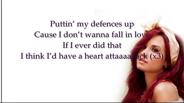Demi Lovato- Heart Attack (instrumental/karaoke) with lyrics!