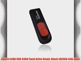 ADATA 64GB USB C008 Flash Drive Retail Black (AC008-64G-RKD)
