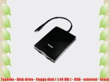 Toshiba - Disk drive - floppy disk ( 1.44 MB ) - USB - external - black