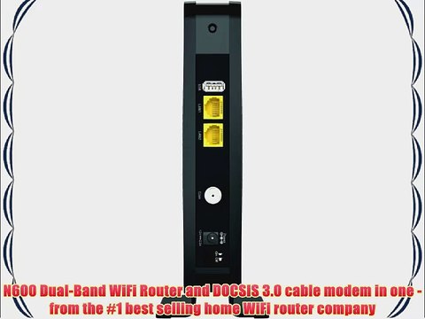 NETGEAR N600 Wi-Fi DOCSIS 3.0 Cable Modem Router (C3700)