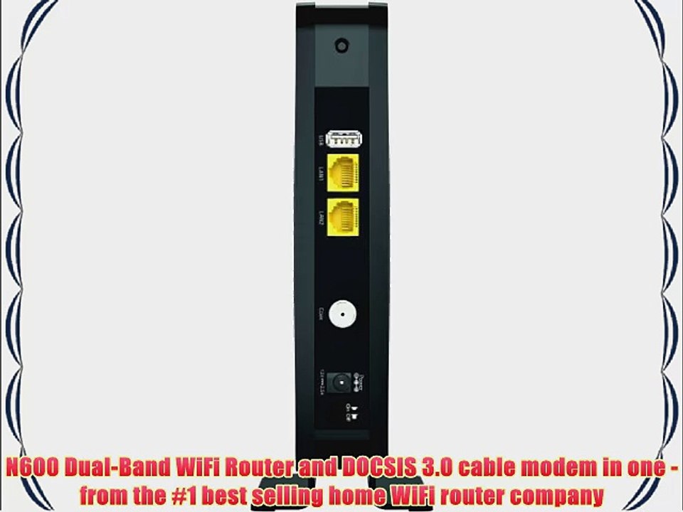 NETGEAR N600 Wi-Fi DOCSIS 3.0 Cable Modem Router (C3700)