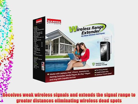 Diamond Multimedia 300Mbps 802.11n Wireless Range Extender - WR300N (Old Version)