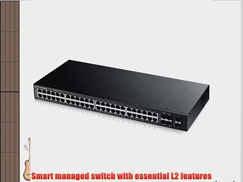 ZyXEL 44 Port GbE L2 Advanced Web Managed Switch with 4 GbE Combo GbE/SFP 2 GbE SFP (GS1920-48)