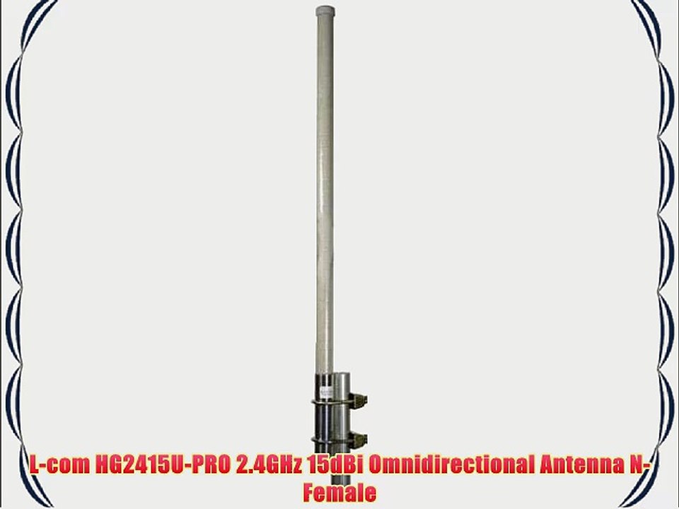 L-com HG2415U-PRO 2.4GHz 15dBi Omnidirectional Antenna N-Female