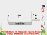 EPSON IEEE 802.11n - Wi-Fi Adapter for Computer/Projector USB - 54 Mbps - 2.40 GHz ISM - External