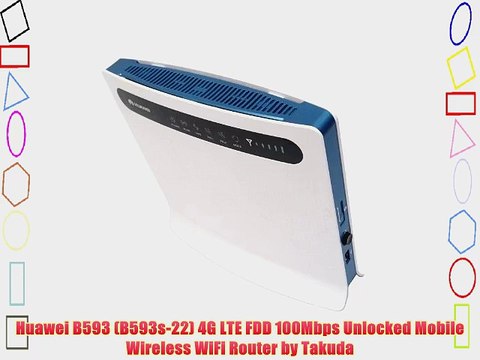 Huawei B593 (B593s-22) 4G LTE FDD 100Mbps Unlocked Mobile Wireless WiFi Router by Takuda