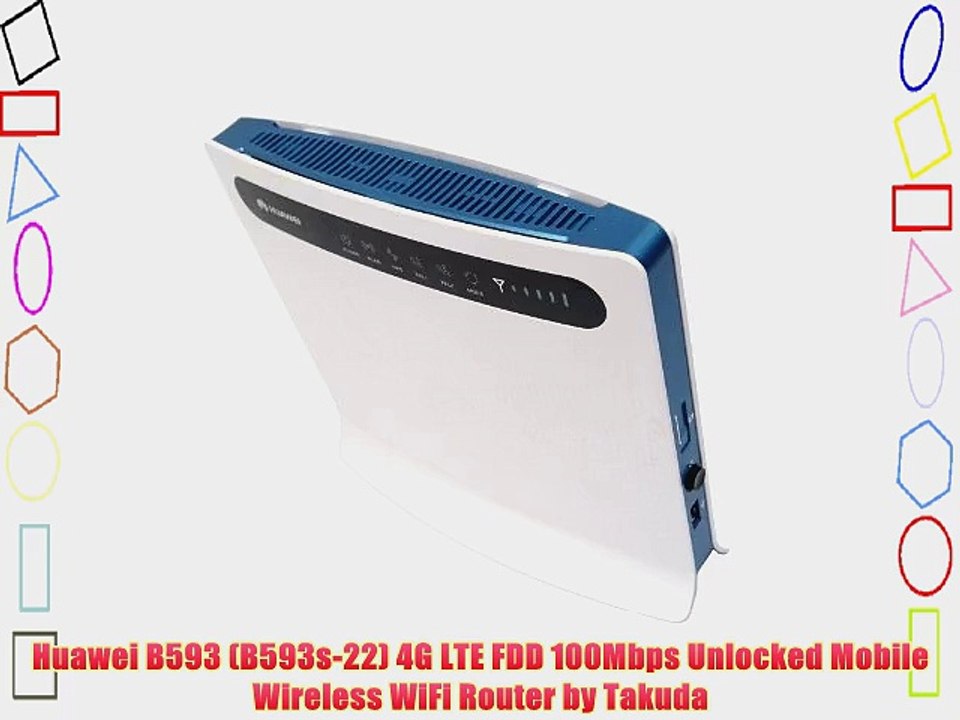 Huawei B593 (B593s-22) 4G LTE FDD 100Mbps Unlocked Mobile Wireless WiFi Router by Takuda