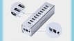 [For Apple Design] AITECH USB 3.0 10 Ports Hub with 12V4A Power Adapter (VIA VL812 Rev B2 Chipset