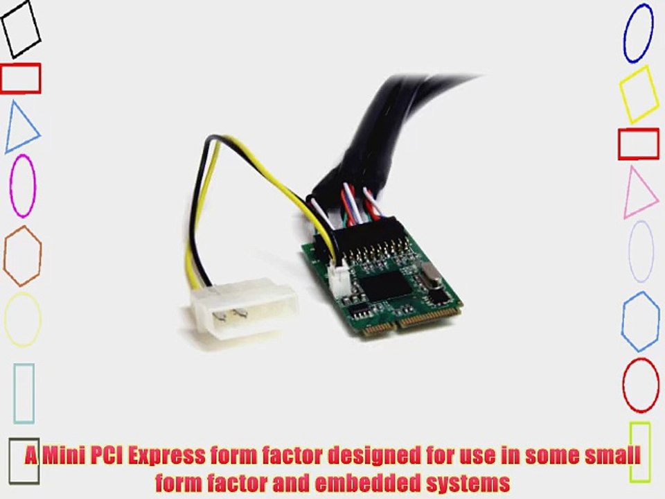 StarTech.com 3 Port 2b 1a 1394 Mini PCI Express FireWire Card Adapter (MPEX1394B3)