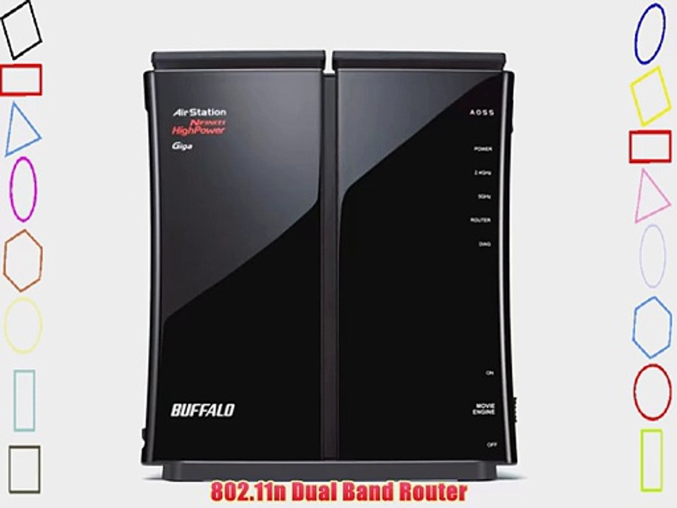 BUFFALO AirStation HighPower N600 Gigabit Dual Band Wireless Router WZR-600DHP