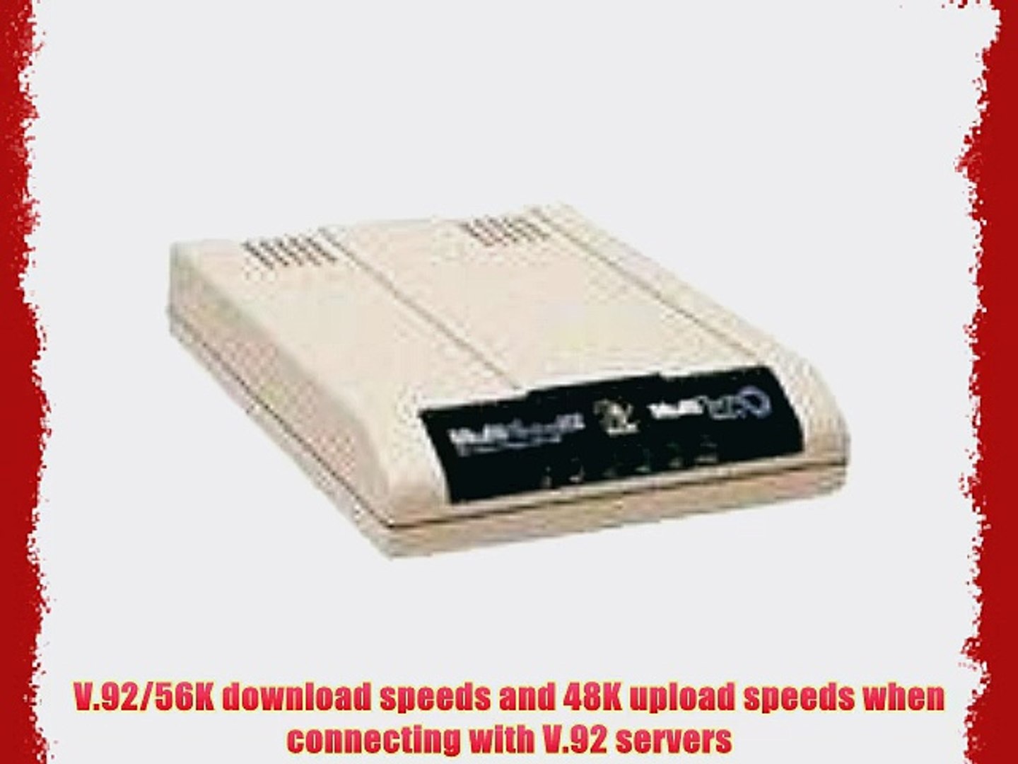MultiTech Systems MultiModemUSB V.92/56K Data/Fax Modem (Model  MT5634ZBA-USB-V92) - video Dailymotion