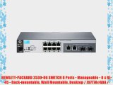 HEWLETT-PACKARD 2530-8G SWITCH 8 Ports - Manageable - 8 x RJ-45 - Rack-mountable Wall Mountable