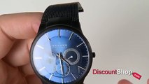 Skagen Titanium Black _ Blue Multifunction 809XLTBN - review by DiscountShop