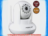 Foscam FI9821W Indoor Pan/Tilt H.264 720p Wireless IP Camera 1/5 Color CMOS Sensor F: 3.6mm