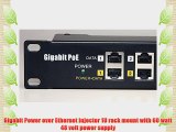 WS-GPOE-12-48v60w gigabit passive 12 Port Power over Ethernet Injector POE with 48 volt 60