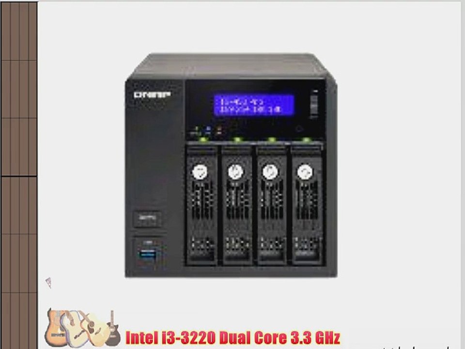 QNAP TS-470-PRO 4-Bay NAS (16GB RAM version) SATA 6G 2LAN 10GbE-ready LCD HDMI local display