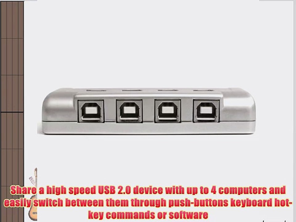 StarTech.com 4-to-1 USB 2.0 Peripheral Sharing Switch (USB421HS)