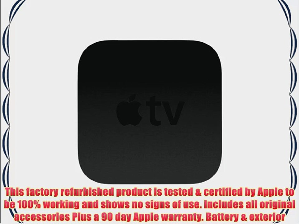 Apple TV MD199LL/A (Current Version) (Certified Refurbished)