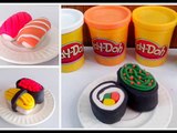 ปั้นดินน้ำมัน|แป้งโดว์ เป็น ซูชิ หลายแบบ How to make Sushi Play Doh Sushi