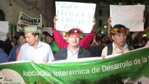 Manifestación en Perú pide justicia por los muertos en las revueltas indígenas de 2009