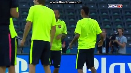Fc Barcelona training for Champions League Final